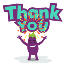 The Eggplant: Emoji Stickers by EmojiOne sticker #14003326