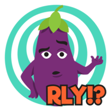 The Eggplant: Emoji Stickers by EmojiOne sticker #14003327