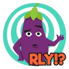 The Eggplant: Emoji Stickers by EmojiOne sticker #14003327