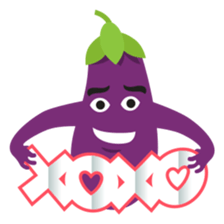 The Eggplant: Emoji Stickers by EmojiOne sticker #14003328
