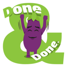 The Eggplant: Emoji Stickers by EmojiOne sticker #14003330