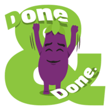 The Eggplant: Emoji Stickers by EmojiOne sticker #14003330