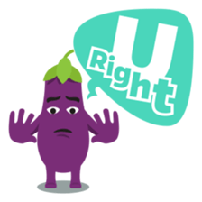 The Eggplant: Emoji Stickers by EmojiOne sticker #14003333