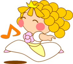 Small princess in a fairy tale country2 sticker #14003447