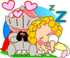 Small princess in a fairy tale country2 sticker #14003450