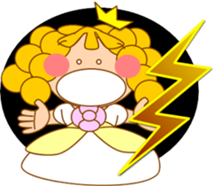 Small princess in a fairy tale country2 sticker #14003457