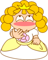 Small princess in a fairy tale country2 sticker #14003480