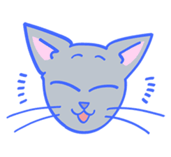 Hello happy cat sticker #14003623