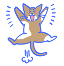 Hello happy cat sticker #14003632