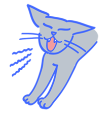 Hello happy cat sticker #14003644