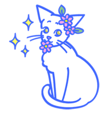 Hello happy cat sticker #14003657