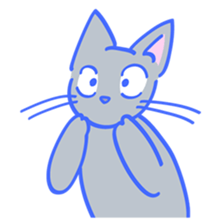 Hello happy cat sticker #14003660