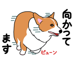 Pembroke Welsh Corgi and good friends 2 sticker #14004338
