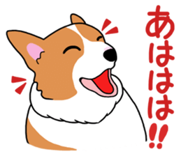 Pembroke Welsh Corgi and good friends 2 sticker #14004350