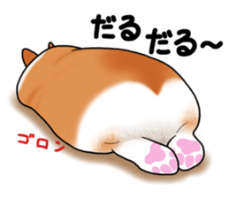 Pembroke Welsh Corgi and good friends 2 sticker #14004355