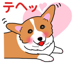 Pembroke Welsh Corgi and good friends 2 sticker #14004361