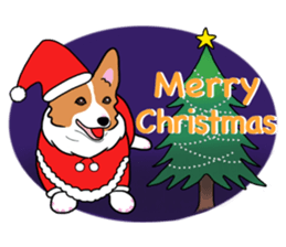Pembroke Welsh Corgi and good friends 2 sticker #14004363