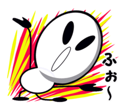 Cute white spheres sticker #14004561