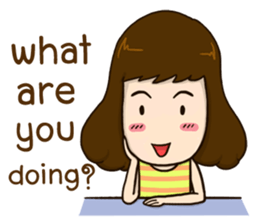 What are you doing? (EN) sticker #14004974