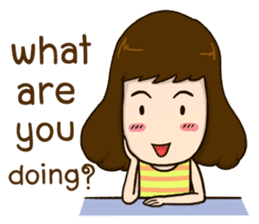 What are you doing? (EN) sticker #14004974