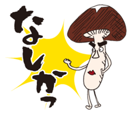 shiitake mushroom oita sticker #14005032