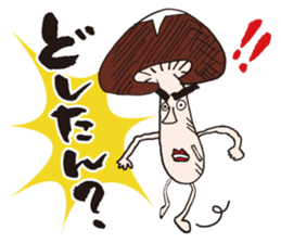 shiitake mushroom oita sticker #14005034