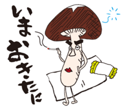 shiitake mushroom oita sticker #14005036