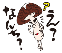 shiitake mushroom oita sticker #14005039