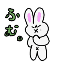 Rough look rabbit sticker #14007363