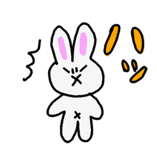 Rough look rabbit sticker #14007372