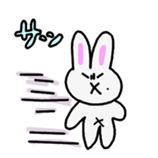 Rough look rabbit sticker #14007381