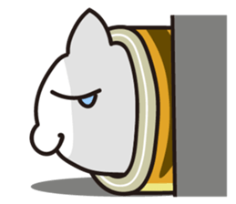 Tiger skin Roll Cat sticker #14007832