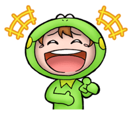 Mog the Frog Boy sticker #14008030