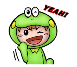 Mog the Frog Boy sticker #14008031
