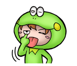 Mog the Frog Boy sticker #14008037