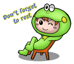 Mog the Frog Boy sticker #14008067