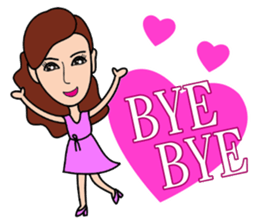 Temperament dress small beauty sticker #14008365