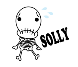 skeleton men sticker sticker #14009070