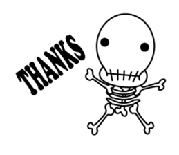 skeleton men sticker sticker #14009072