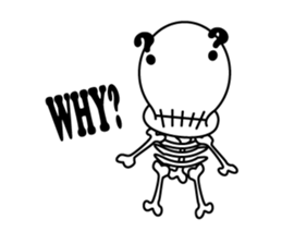 skeleton men sticker sticker #14009073