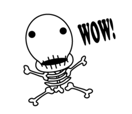 skeleton men sticker sticker #14009077