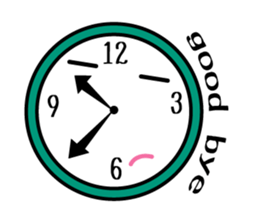 clock sticker sticker #14009081
