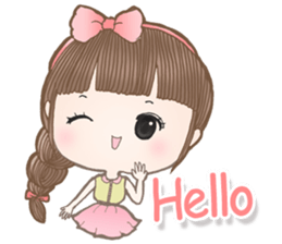 Meeny lovely girl sticker #14009415
