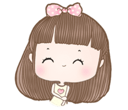 Meeny lovely girl sticker #14009416