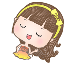 Meeny lovely girl sticker #14009417
