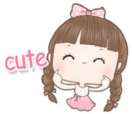 Meeny lovely girl sticker #14009421