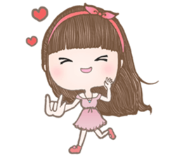 Meeny lovely girl sticker #14009422