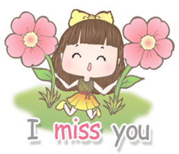 Meeny lovely girl sticker #14009423