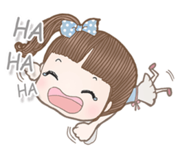 Meeny lovely girl sticker #14009425