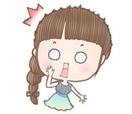 Meeny lovely girl sticker #14009426